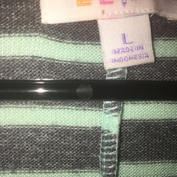 LulaRoe Sweater Sarah Cardigan Striped Duster - Picture 3 of 3